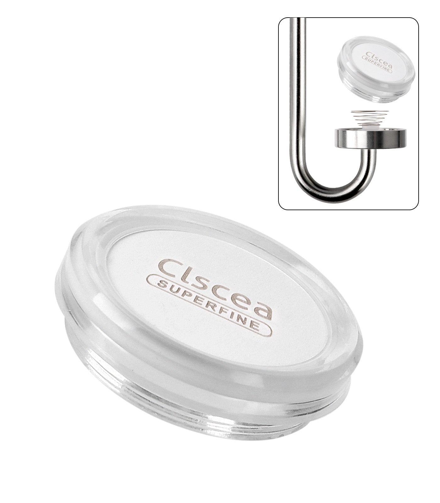 Clscea Stainless Steel CO2 Diffuser Ceramic Replacement, High Pressure L