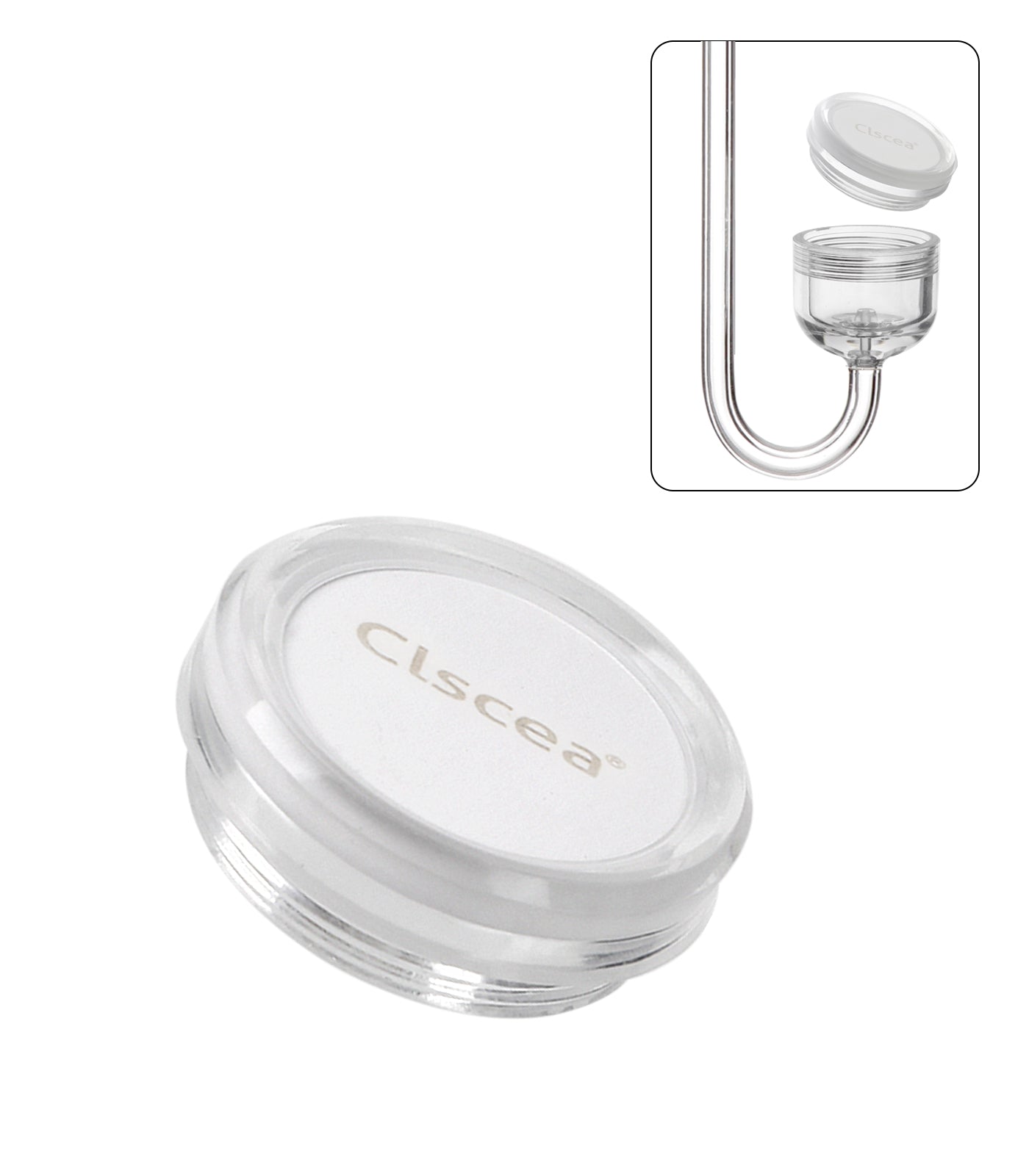 Clscea Aquarium CO2 Diffuser Ceramic Replacement, Normal S