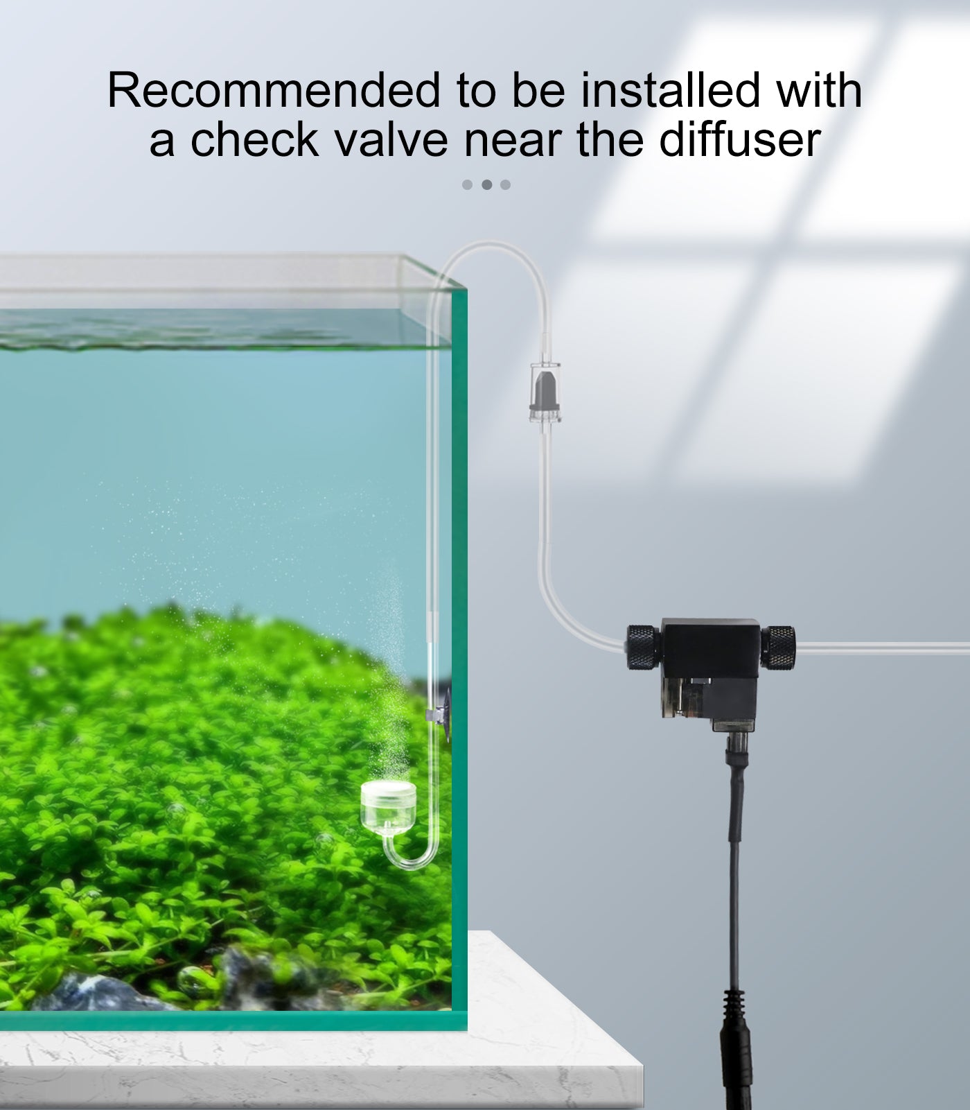 Inline CO2 Solenoid Valve Mini Low Temperature for Aquarium CO2 System