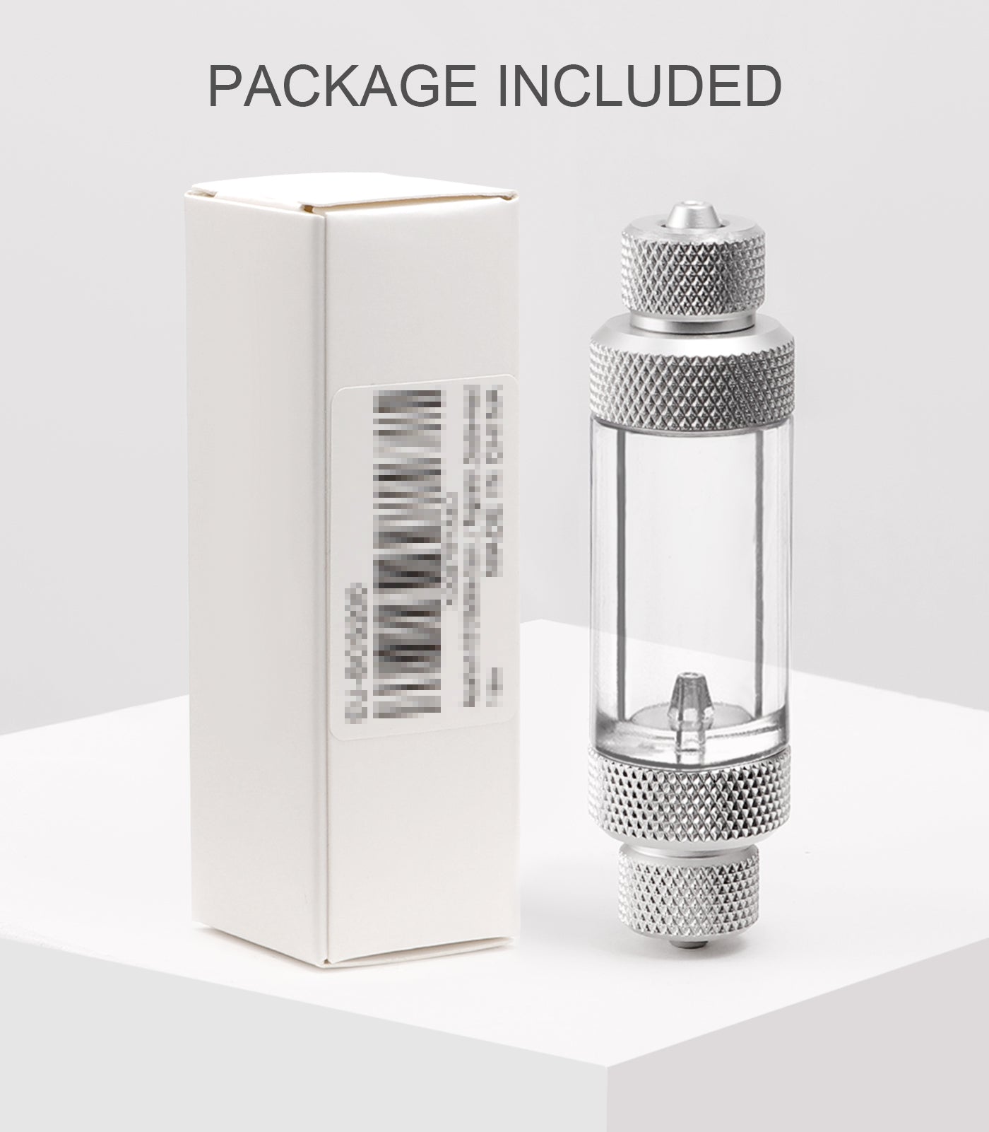 Aquarium CO2 Bubble Counter with Built-in Check Valve for CO2 Generator Regulator, Double-Head