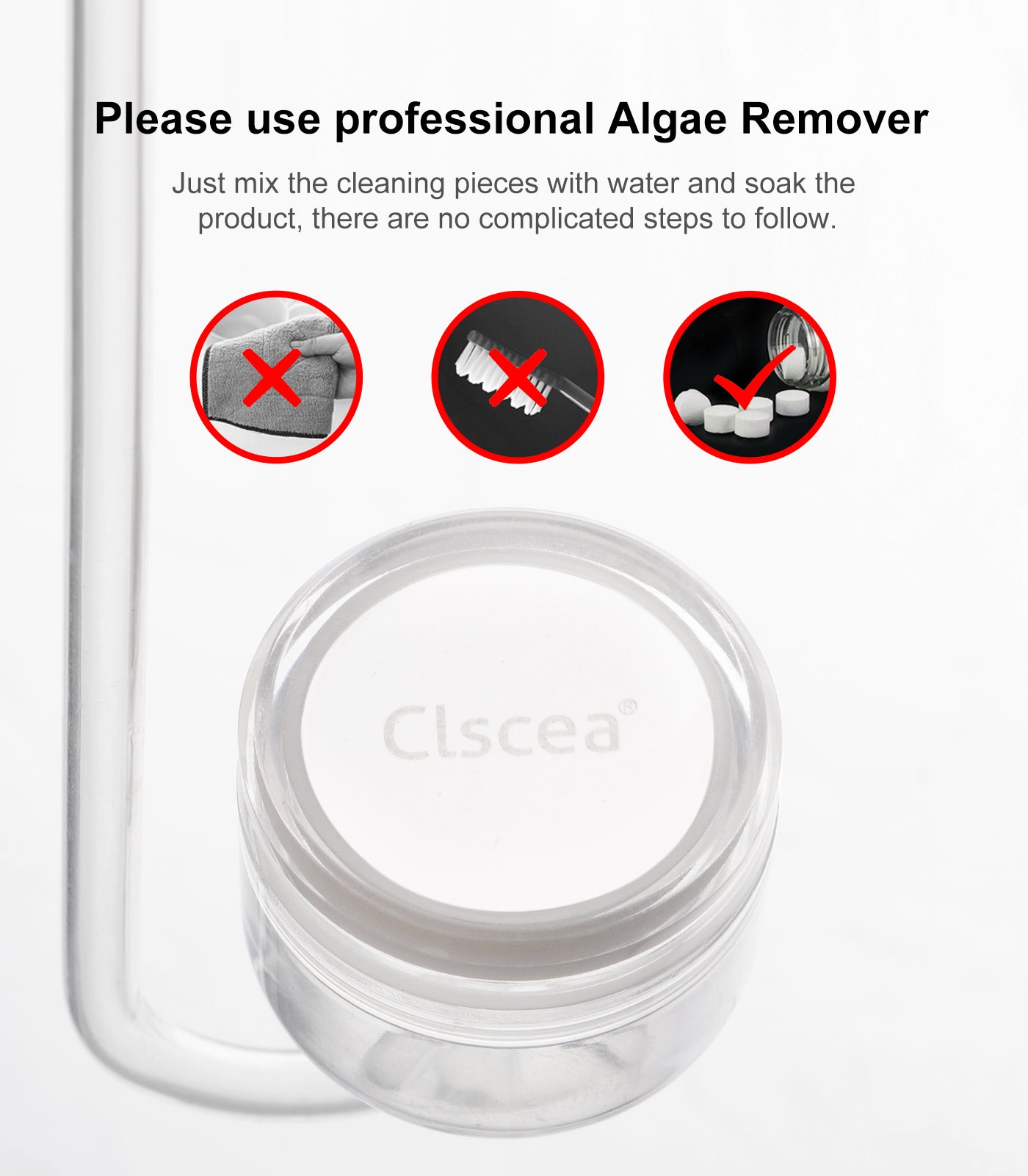 Acrylic CO2 Diffuser with Integrated Bubble Counter for Aquarium Plants (L)