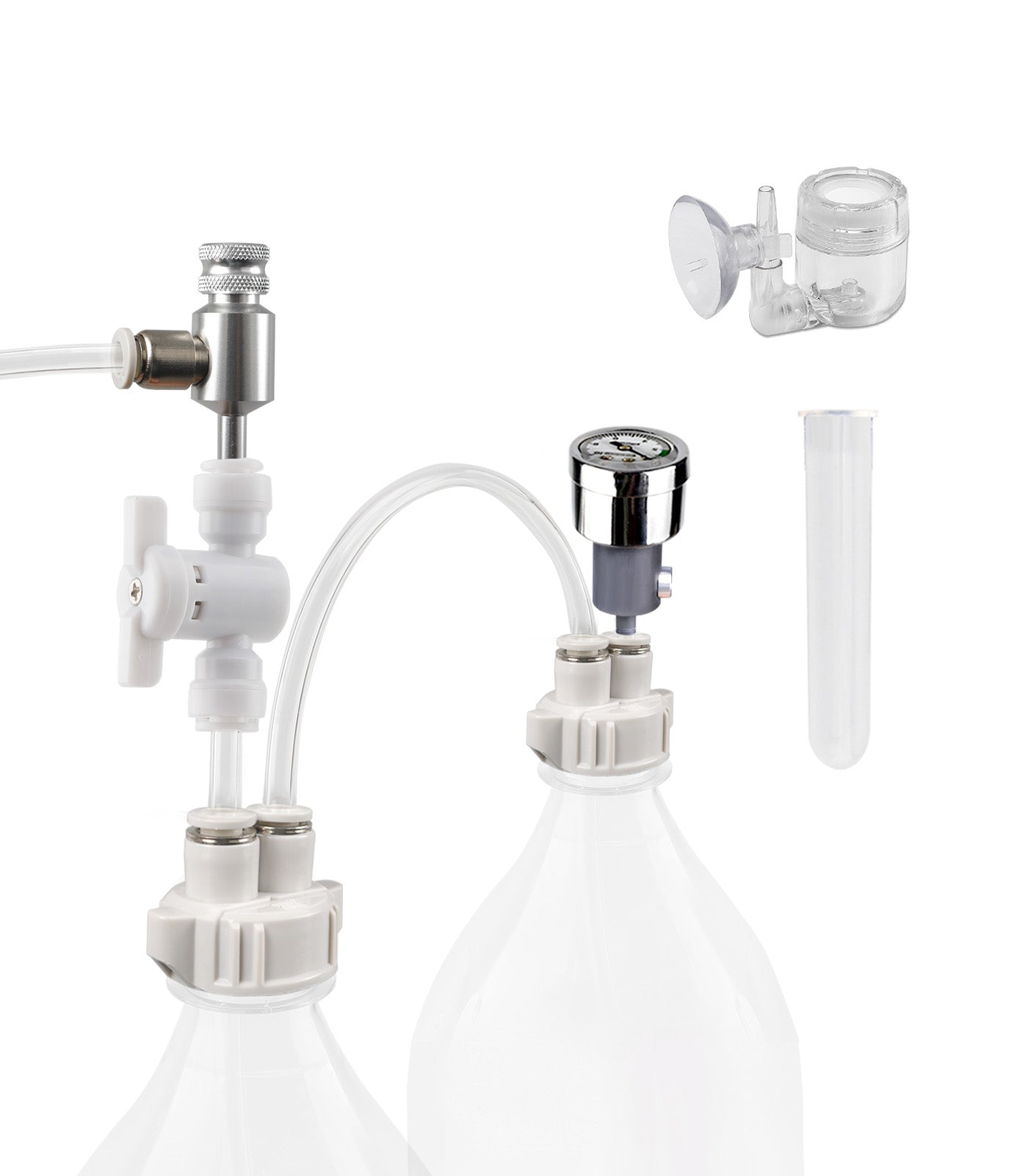 G211 Aquarium DIY CO2 Generator System Kit with Needle Valve & CO2 Diffuser