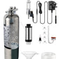 Clscea Aquarium CO2 System Generator, Stainless Steel Carbon Dioxide Reactor Kit with Regulator Solenoid Valve for Aquarium Plants (G600S), CO2 Aquarium Kit