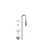Clscea Aquarium CO2 Stainless Steel Diffuser, S-Hook CO2 Atomizer with Built-in Check Valve and Replaceable Disc for Aquarium Plant Tank, 20cm (S)