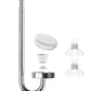 Clscea CO2 Stainless steel diffuser, CO2 Atomizer with Built-in Check Valve and Replaceable Disc for Aquarium Plant Tank