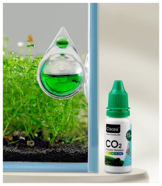 Aquarium CO2 Acrylic Drop Checker CO2 Indicator (Tear Drop & 15ml)