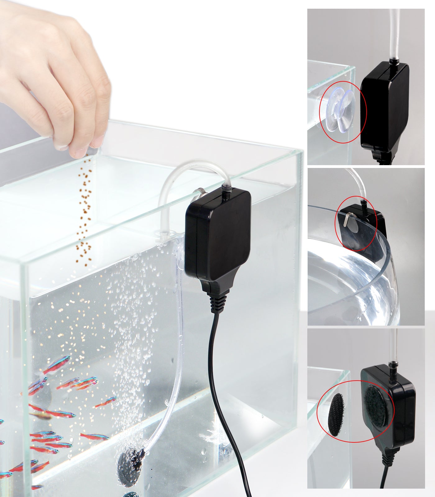 Goldfish small air pump - Aquarium use mini oxygen pump - Small aquarium oxygen supply