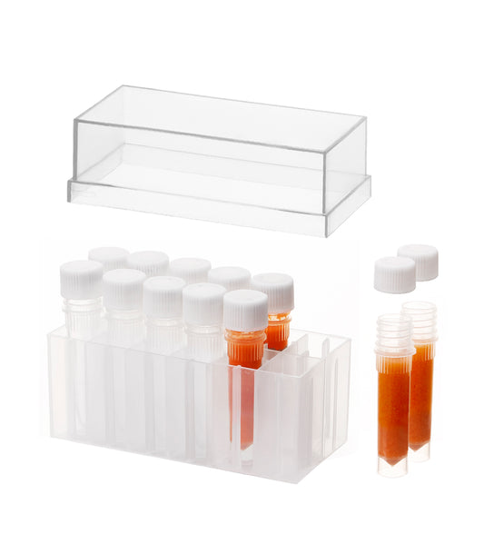 Clscea Aquarium Baby Brine Shrimp Dispense Storage Container Collection Tubes Kit for Brine Shrimp Hatchery 12 x 1.5 ml