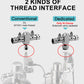 Clscea Aquarium CO2 Splitter Regulator Valve 2 Way, Dedicated to CO2 Generator