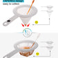 Clscea Baby Brine Shrimp net Sieve 80 Mesh 200 Mesh, Come with S Hook and Storage Tubes for Baby Brine Shrimp Hatchery (6PCS Parts)