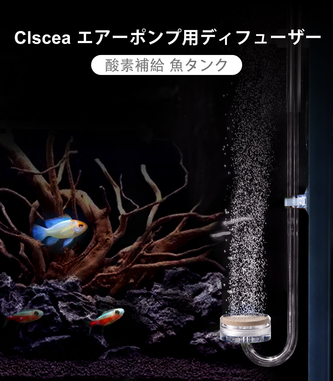 Clscea　水槽用エアレーション酸素用ディフューザー