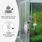 Aquarium CO2 Bubble Counter with Built-in Check Valve for CO2 Generator Regulator, Double-Head