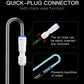 Clscea Aquarium Acrylic CO2 Diffuser, S-Hook CO2 Atomizer Bubble Counter with Replaceable Disc and Quick-Plug for Aquarium Plant Tank, 20cm(S)