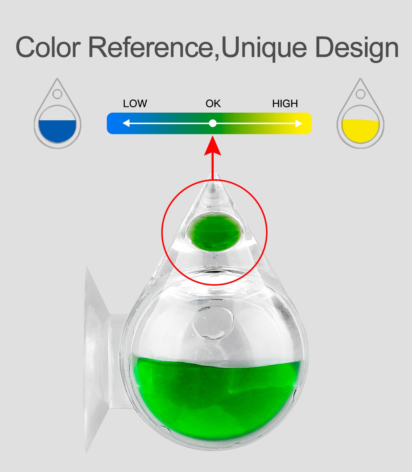 Aquarium CO2 Acrylic Drop Checker CO2 Indicator (Tear Drop & 15ml)