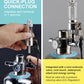 CO2 Bubble Counter with Solenoid Valve and Check Valve for CO2 Generator Regulator Planted Aquarium Quick-Plug Connection