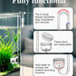 Clscea Aquarium Acrylic CO2 Diffuser, S-Hook CO2 Atomizer Bubble Counter with Replaceable Disc and Quick-Plug for Aquarium Plant Tank, 20cm(S)