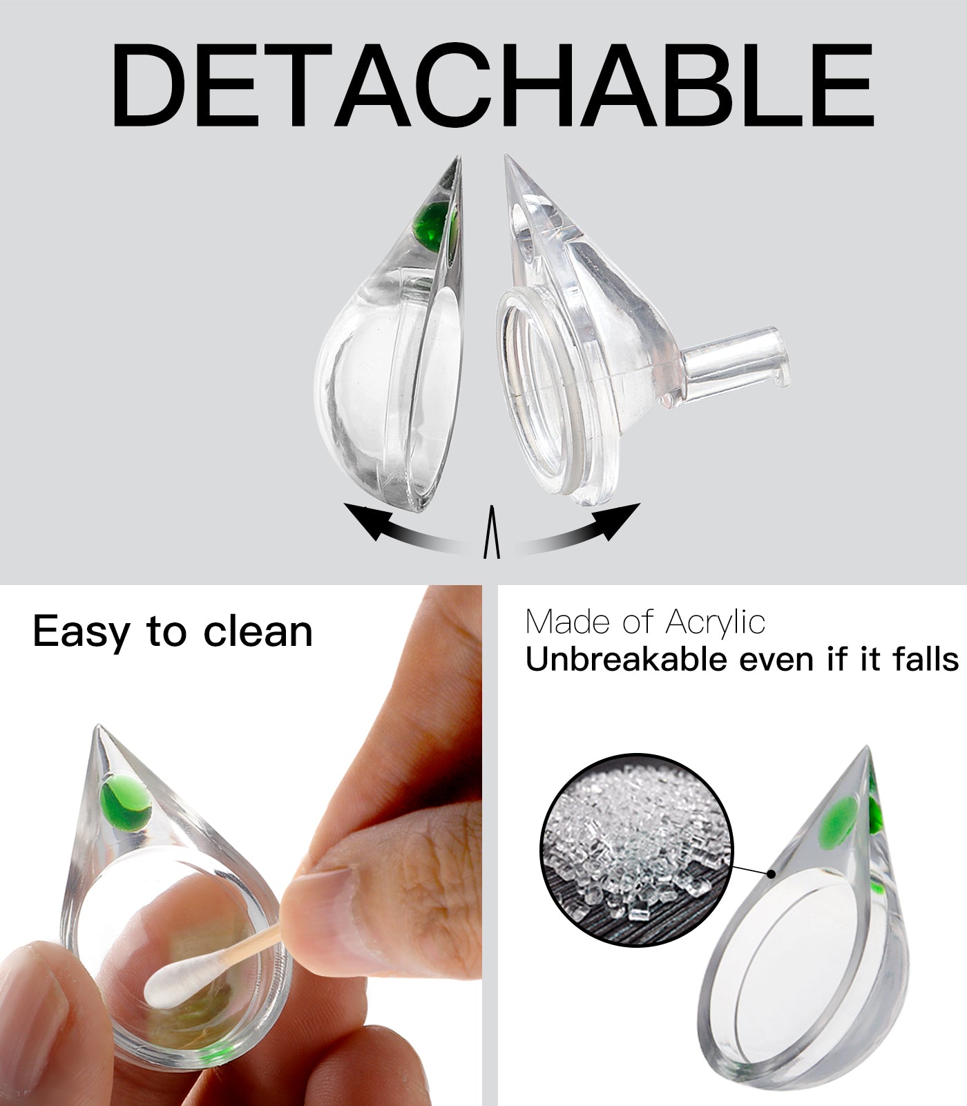 Aquarium CO2 Acrylic Drop Checker CO2 Indicator (Tear Drop & 15ml)