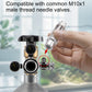 Aquarium CO2 Bubble Counter with Built-in Check Valve for CO2 Generator Regulator, Single Head