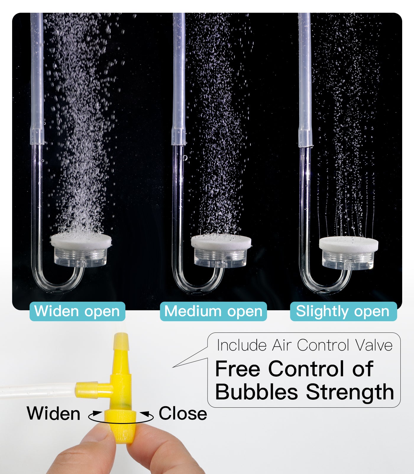 Aquarium Air Diffuser for Fish Tank Air Bubbler for mini Tank