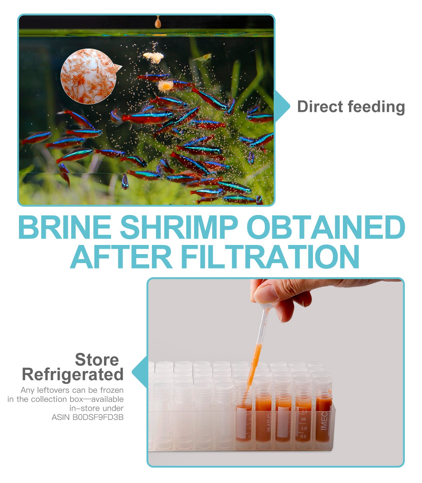 Clscea Baby Brine Shrimp net Sieve 80 Mesh 200 Mesh, Come with S Hook and Storage Tubes for Baby Brine Shrimp Hatchery (6PCS Parts)