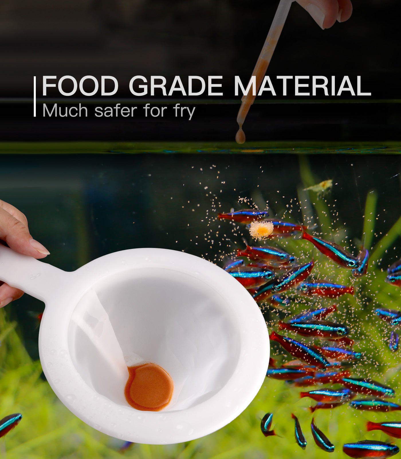 Clscea Baby Brine Shrimp net Sieve 80 Mesh 200 Mesh, Come with S Hook and Storage Tubes for Baby Brine Shrimp Hatchery (6PCS Parts)