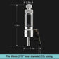 CO2 Bubble Counter with Solenoid Valve and Check Valve for CO2 Generator Regulator Planted Aquarium Quick-Plug Connection