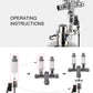 Clscea Aquarium CO2 Splitter Regulator Valve 2 Way, Dedicated to CO2 Generator