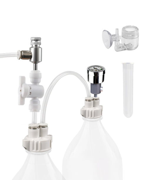 G211 Aquarium DIY CO2 Generator System Kit with Needle Valve & CO2 Diffuser