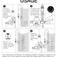 Acrylic CO2 Diffuser for Aquarium Planted Tank, Hooked version-20cm